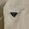 Prada Men's Triangle Logo Cotton Wide Pants Beige GEP379 157966464 [P]