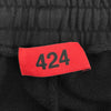 424 Men's Embroidered Logo Flared Track Sweat Pants Black 156335077 [P]