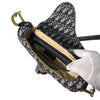 Dior Oblique Jacquard Saddlebag Medium Shoulder Bag + Ring Embroidered Logo Shoulder Strap 160755434 [P]