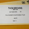 Thom Browne Classic Stripe 4 Bar Classic Pique Short Sleeve Polo T-Shirt White 155940687 [P]
