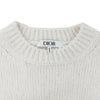 Dior Women's Kids Sequin Logo Alpaca Wool Knit Ivory 10A 158667673 [P]