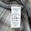 AURALEE スーパライトウールチェックシャツジャケット グレー 4サイズ 157403491 [P]