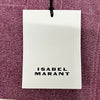 ISABEL MARANT YENKY Logo Stickerei Shopper Bag in Pflaume 123772107 [P]