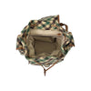 Miu Miu Plaid Wool Leather Flap Pocket Backpack Camel Green 161835408 [P]