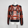 Hermes Brides de Gala Tartan Motif Long Sleeve Pullover Sweater H3H2620DD2Q36 53726529 [P]