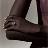 Hermes Silver Women's Ring Croisette Small Model H104586B 00052 158733017 [P]