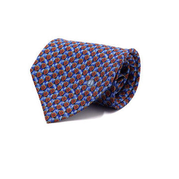 Dunhill Blue Shield Pattern Silk Tie aa65917 158417006 [P]