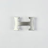 Hermes Reversible Leather Belt with H Buckle 32mm Black Navy 90 Silver Matte 156334640 [P]