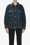 Barrie Oversized Cashmere Cotton Denim Jacket 139105057 [P]