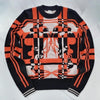 Hermes Brides de Gala Tartan Motif Long Sleeve Pullover Sweater H3H2620DD2Q36 53726529 [P]