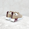 HERMES ベージュメッシュバウンシングスニーカー 36 8150 163157276 [P]