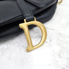 DIOR ブラックレザーサドルストラップバッグ 702 163156280 [P]