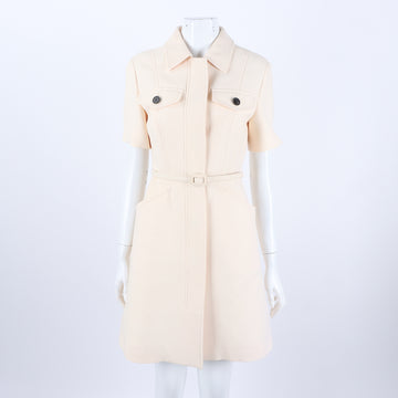 CHRISTIAN DIOR ジップベルトワンピース 124219 [P]