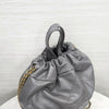 CHANEL 22バックパック ミディアム カーフスキン ダークグレー 内蔵チップ AS3313 9937 163156866 [P]