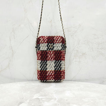 CHANEL ツイードフォンポーチチェーンショルダーバッグ8845 15362128 [P]