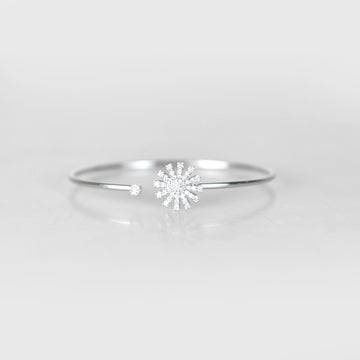 Damiani Margherita White Gold Diamond Bangle Bracelet 13566 153975174 [P]