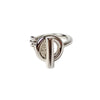 Hermes Silver Women's Ring Croisette Small Model H104586B 00052 158733017 [P]