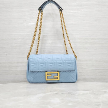 Fendi Baguette Chain Leather Shoulder Bag 9631 163155979 [P]