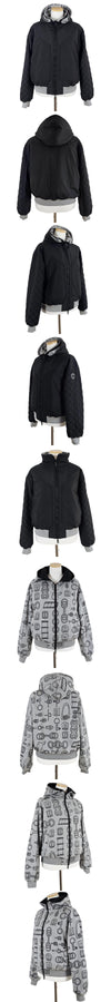 HERMES Reversible Jacke für Damen, gepolstert, grau, H6H4216DFKN40 161876678 [P]