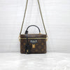 LOUIS VUITTON Monogram Vanity PM Tote Chain Schultertasche M47128 9584 163154689 [P]