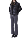 MONCLER Volumenkragen gepolsterter Damen Strickjacke mit Logo-Patch/9B00024 M1131_093 105398207 [P]