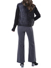 MONCLER Volumenkragen gepolsterter Damen Strickjacke mit Logo-Patch/9B00024 M1131_093 105398207 [P]