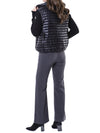 MONCLER Volumenkragen gepolsterter Damen Strickjacke mit Logo-Patch/9B00024 M1131_093 105398207 [P]