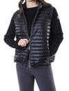 MONCLER Volumenkragen gepolsterter Damen Strickjacke mit Logo-Patch/9B00024 M1131_093 105398207 [P]