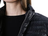 MONCLER Volumenkragen gepolsterter Damen Strickjacke mit Logo-Patch/9B00024 M1131_093 105398207 [P]