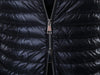 MONCLER Volumenkragen gepolsterter Damen Strickjacke mit Logo-Patch/9B00024 M1131_093 105398207 [P]