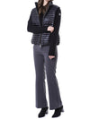 MONCLER Volumenkragen gepolsterter Damen Strickjacke mit Logo-Patch/9B00024 M1131_093 105398207 [P]
