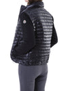 MONCLER Volumenkragen gepolsterter Damen Strickjacke mit Logo-Patch/9B00024 M1131_093 105398207 [P]