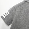 Thom Browne 4-Bar Cotton Pique Polo Short Sleeve T-Shirt Light Grey (MJP192A 07323 055) 157338887 [P]