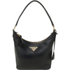 PRADA Hobo Schultertasche aus Vitello Dino Schwarz 158202284 [P]