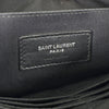 SAINT LAURENT Monogram Leder Tablet Halter Tasche Clutch Schwarz mit Silber 161835394 [P]