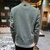 THOM BROWNE Klassisches Sweatshirt mit diagonalem Arm-Band und 4 Streifen in Hellgrau 123479381 [P]
