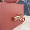 GUCCI Damentasche aus Leder mit roter Kette 510304 145228916 [P]