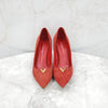 LOUIS VUITTON Suede High Heels in Rot 37.5 163157680 [P]