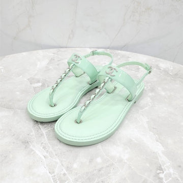 CHANEL T-Strap Flip-Flop Sandalen 35 G38221 2614 10127155 [P]