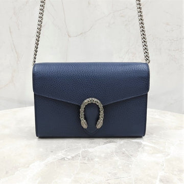 GUCCI Navy Dionysus Mini Leder Kettenhandtasche 401231 2478 13126863 [P]