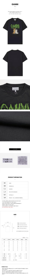 GANNI ベーシックコットンジャージTシャツ 156942107 [P]
