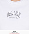 GANNI 半袖Tシャツ A1050057 151 150786340 [P]