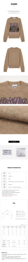 Ganni Teddy Blushed Knit Women 161571721 [P]