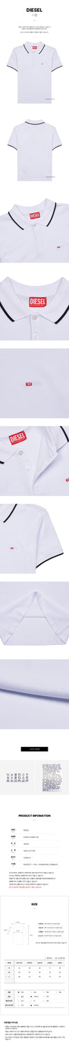 Diesel 0JMAD 100 SS25 Women’s Logo Embroidered Polo T-Shirt A15042 132698574 [P]