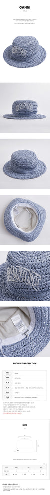 GANNI Strohhut Bucket für Frauen A5752 646 146930322 [P]
