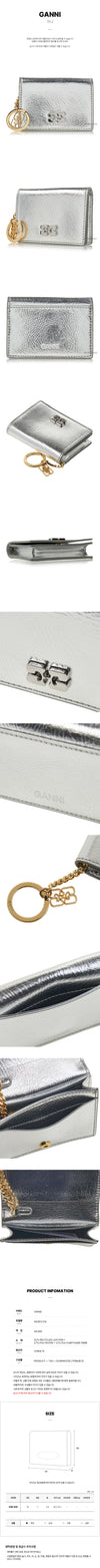 GANNI Flap-Kartenetui für Damen 018 SS25 A6393 126652967 [P]
