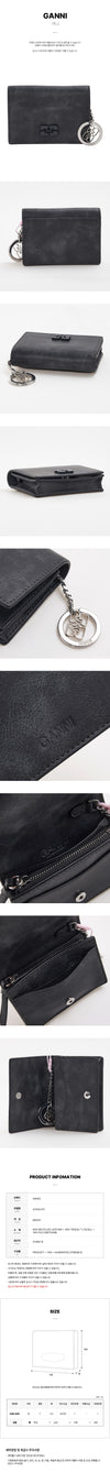 GANNI Flap-Kartenetui mit Logo für Frauen A7044 911 FW25 147406498 [P]