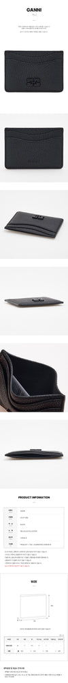 GANNI Grain Leder Kreditkartenetui FW25 099 A7277 147406504 [P]