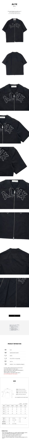 1017 ALYX 9SM Men's Short Sleeve Logo Zip Shirt 72706748 [P]