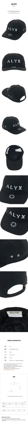 1017 ALYX 9SM Baseballmütze mit Logo-Stickerei schwarz AAUHA0060FA04 76972135 [P]
